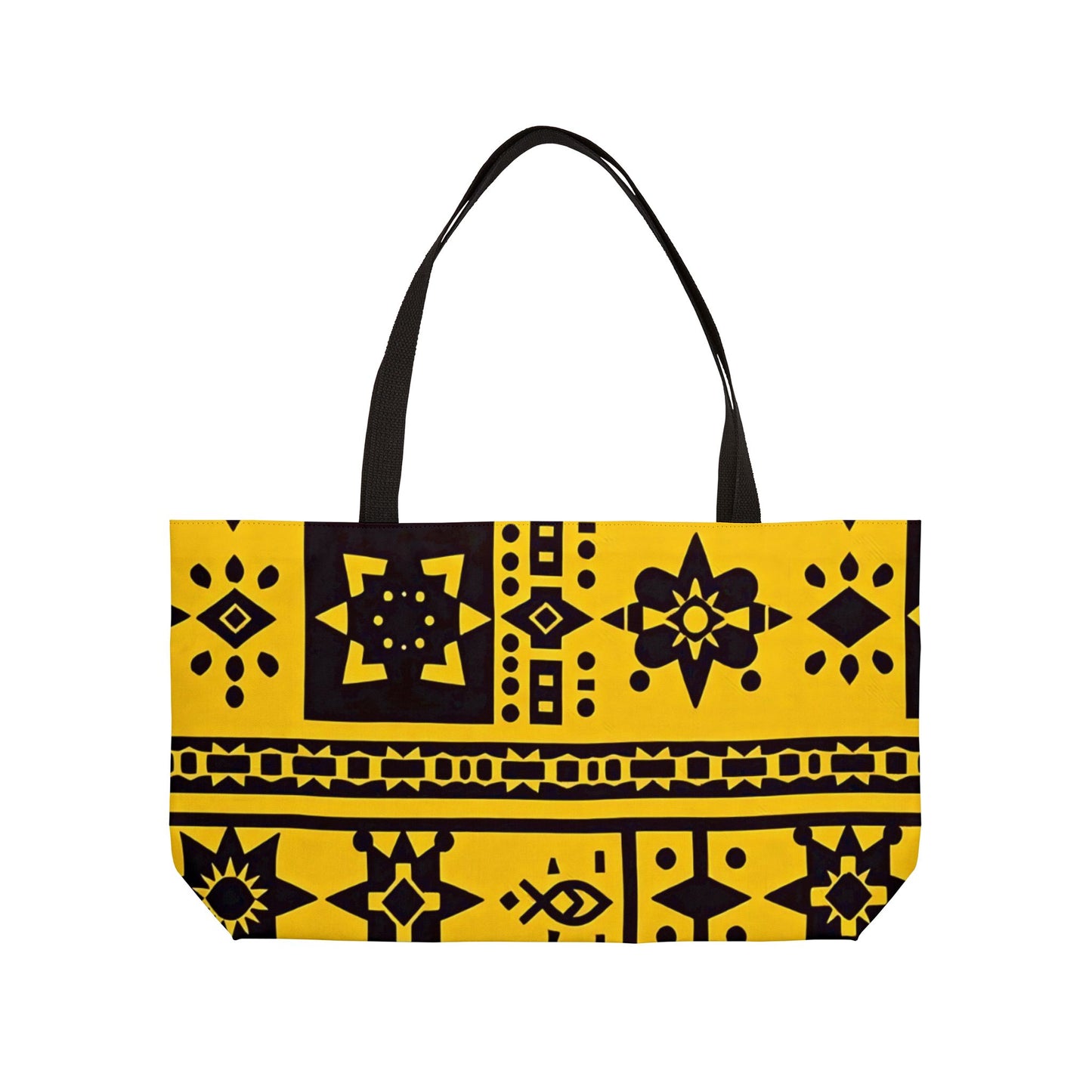 Sunshine Heritage Weekender Tote Bag | Vibrant African-Inspired Travel & Shopping Bag