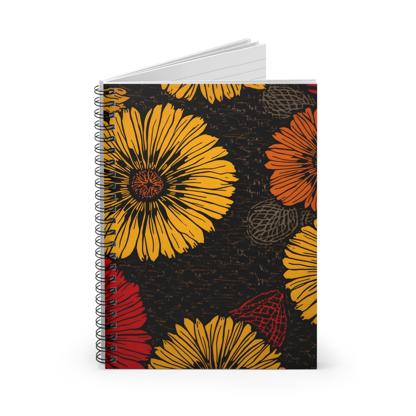Autumn Sunflower Spiral Notebook