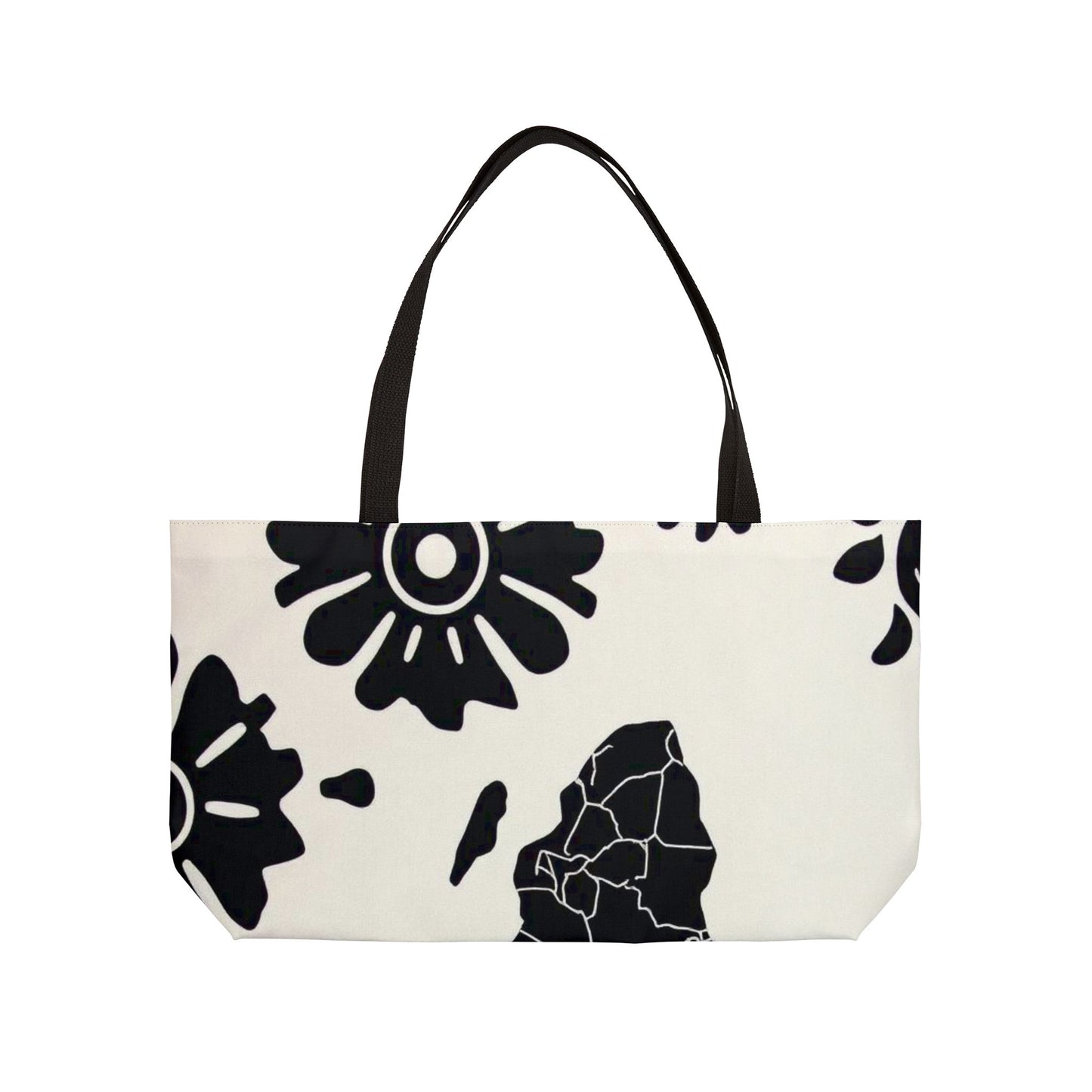 Afro Bloom Weekender Tote Bag – Stylish African Map Large Travel Bag for Weekend Getaway