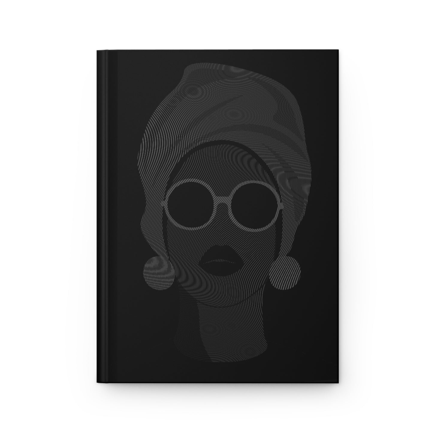 Modern Queen Journal | Elegant Black Hardcover Notebook for Creatives and Writers