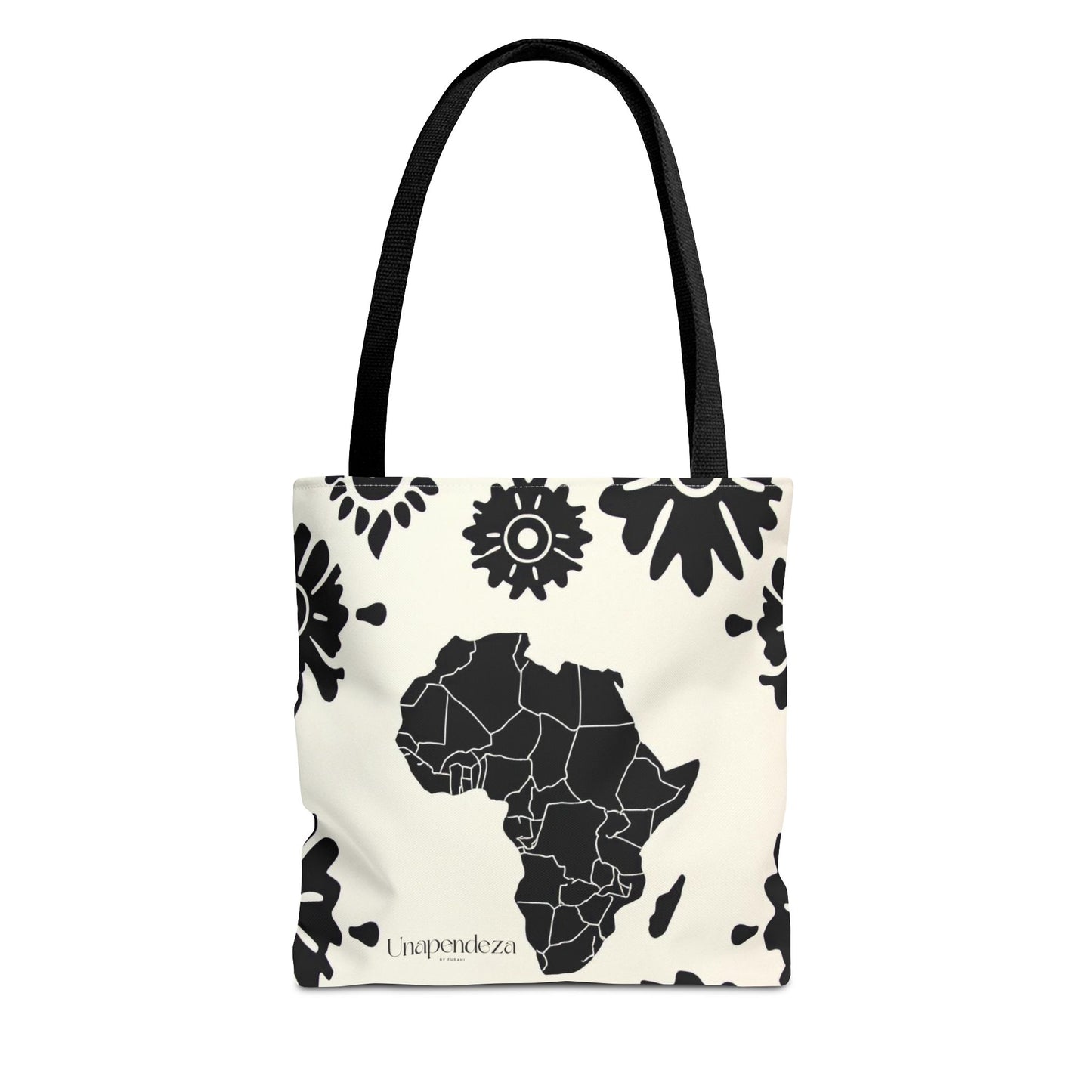 Afro Bloom Stylish African Map Tote Bag