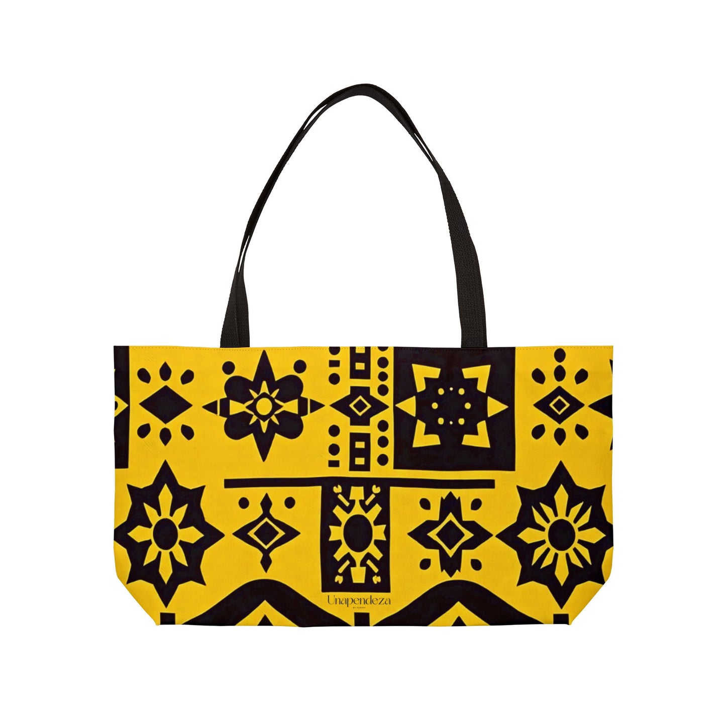 Sunshine Heritage Weekender Tote Bag | Vibrant African-Inspired Travel & Shopping Bag