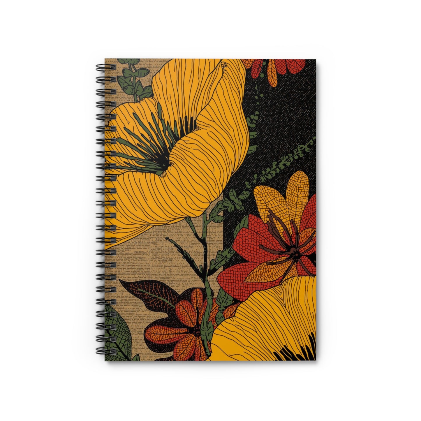 Sunset Bloom Spiral Notebook